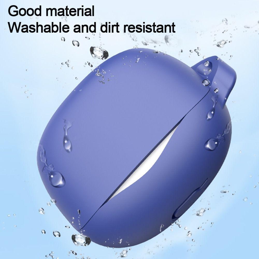 with Carabiner Earphone Cover Anti-fall Headphone Protective Case for QCY MeloBuds N50/ HT12