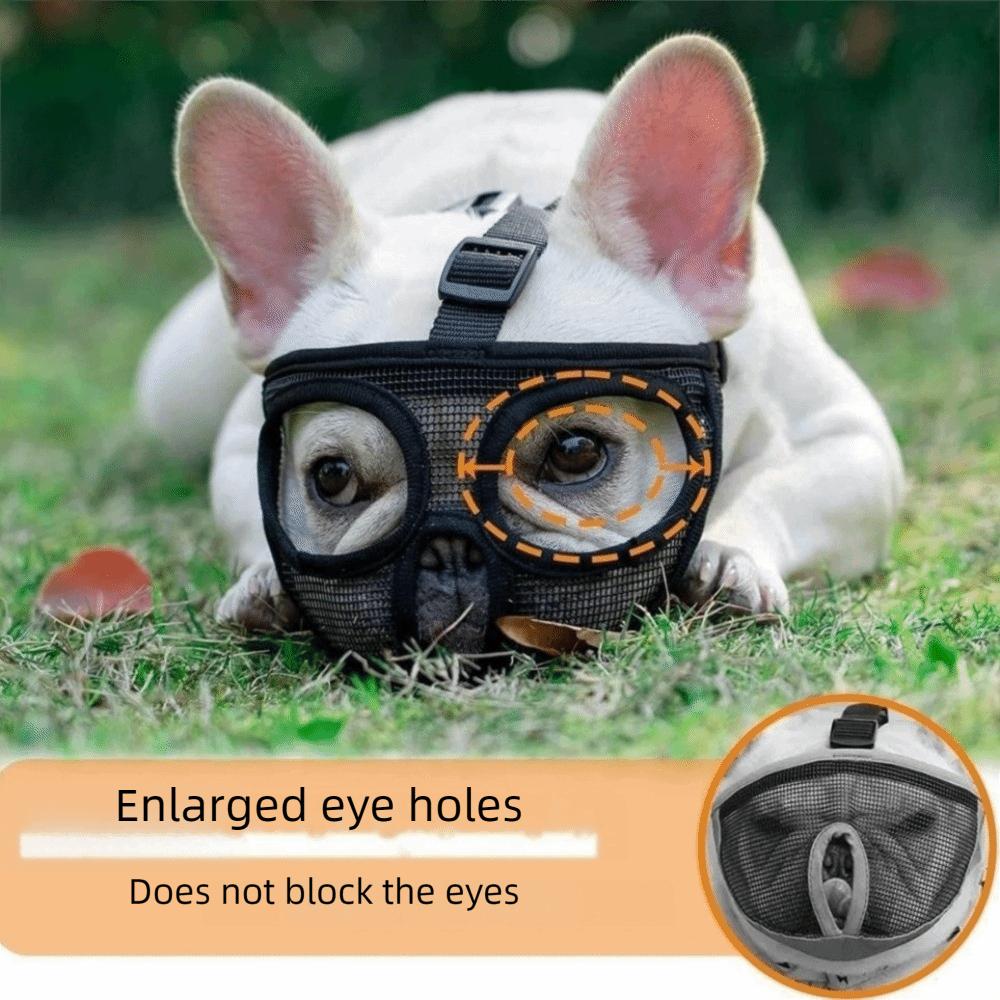 Practical Mesh Dog Muzzle Anti-Eating Adjustable Pet Dog Mask Breathable Drinkable Dog Anti-Biting Muzzle Outdoor Walking