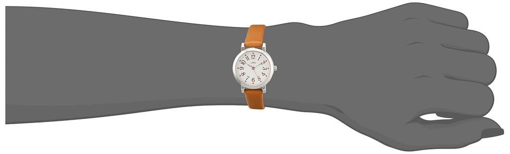 Analog Lovely Silver Leather Strap Brown [Fieldwork] GY044-5 Women's