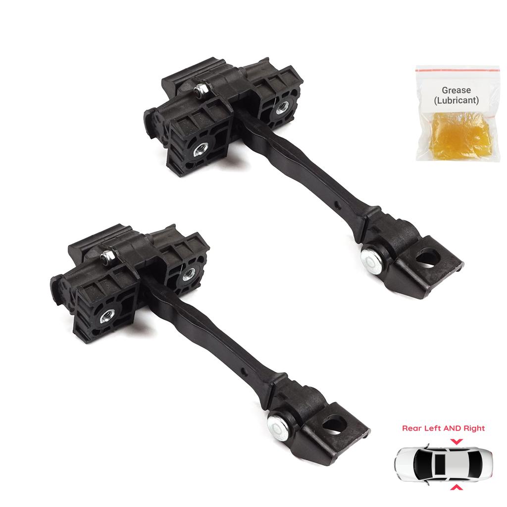 BDP1347-1 2 Pieces Rear Door Hinge Brake Stop Check Strap Limiter for VW UP! Skoda Citigo Seat Mii 2011-2024 5-Door Hatchback 1S4839249A
