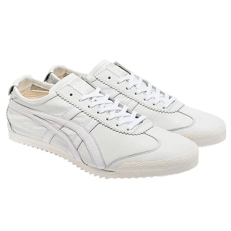 ONITSUKA TIGER Унисекс кроссовки Mexico 66 Deluxe тройного белого цвета 1181A367-101