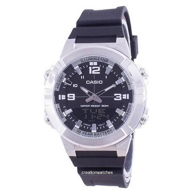 Analog Digital World Time Resin Strap AMW-870-1A AMW870-1 Мужские часы