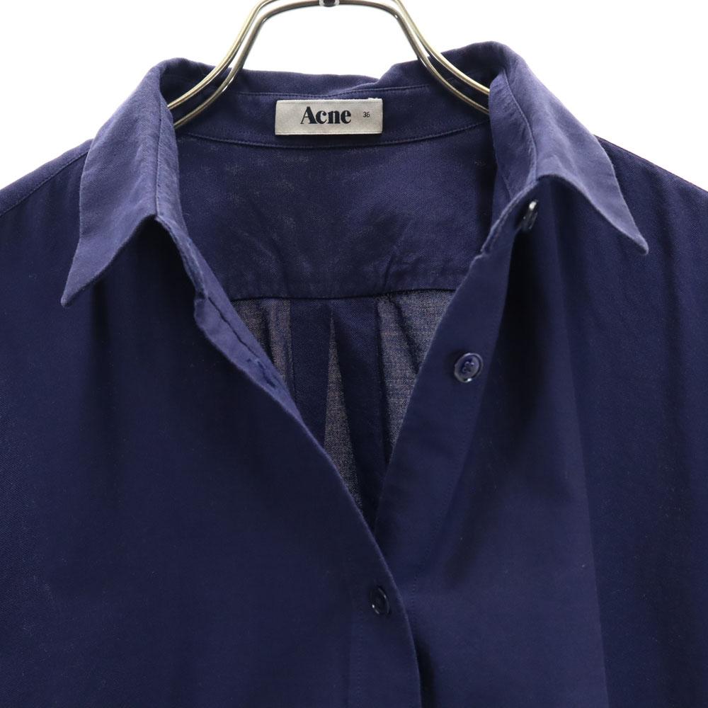 ACNE Long Sleeve Shirt 36 Navy Women Used