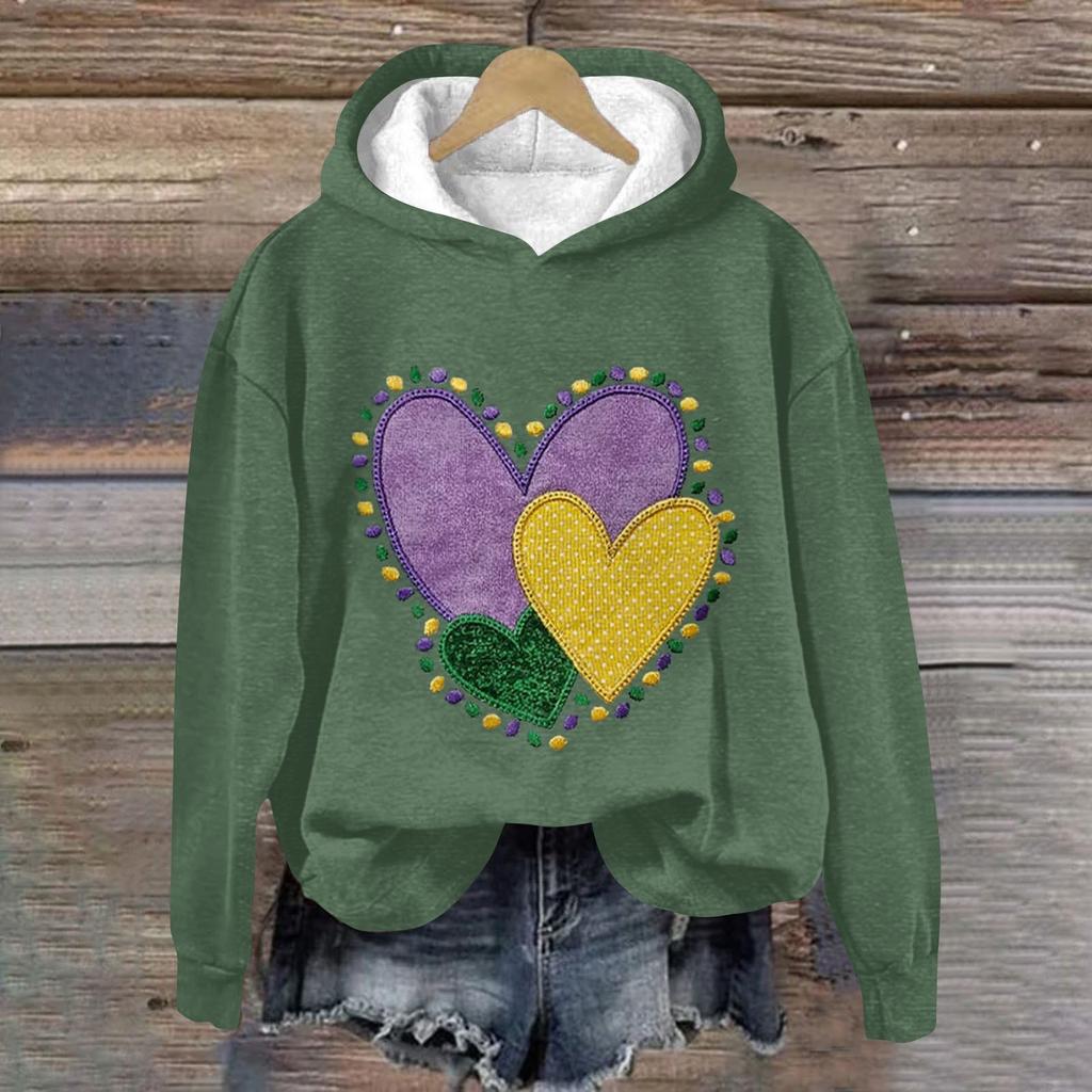 Женская модная повседневная толстовка с длинными рукавами и капюшоном с карнавальным принтом, толстовка с длинными рукавами и капюшоном