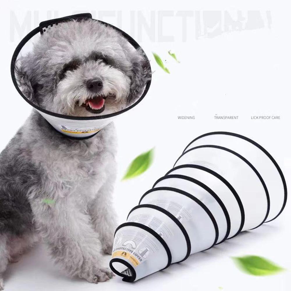 Transparent Protective Collar Anti-Bite Circle Dog Neck Recovery Puppy Pet Cone Collar