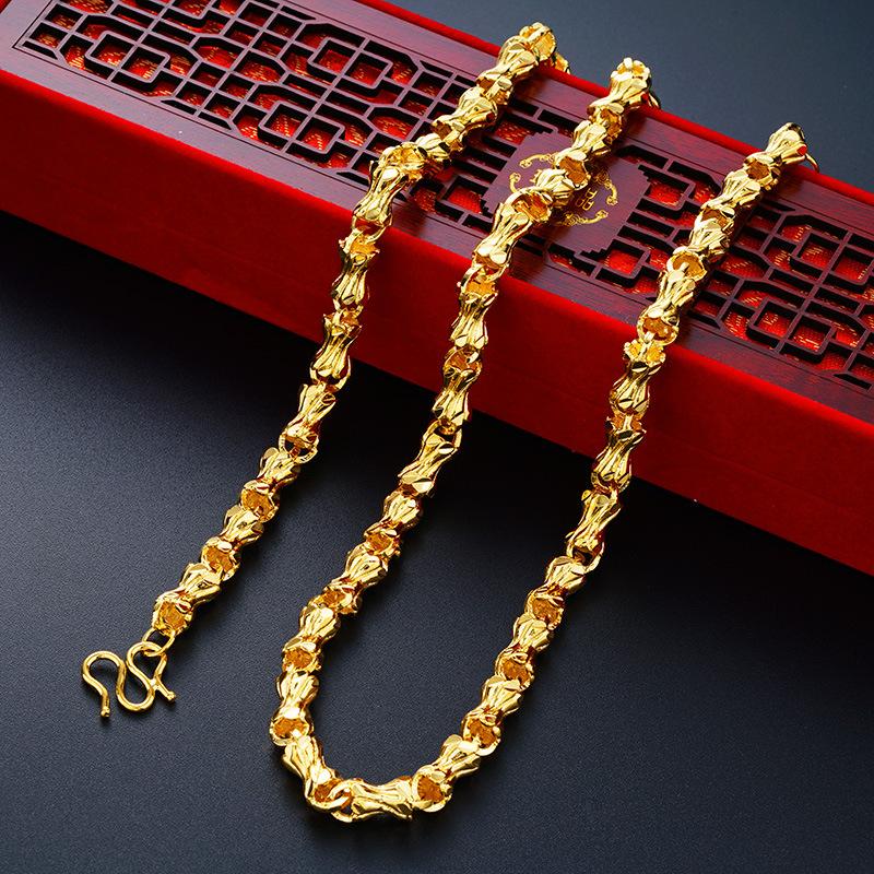 Песок Однотонное Ожерелье Песок Золото Ювелирные Изделия Машина Цветок Конфета Ожерелье Аксессуары Подарок