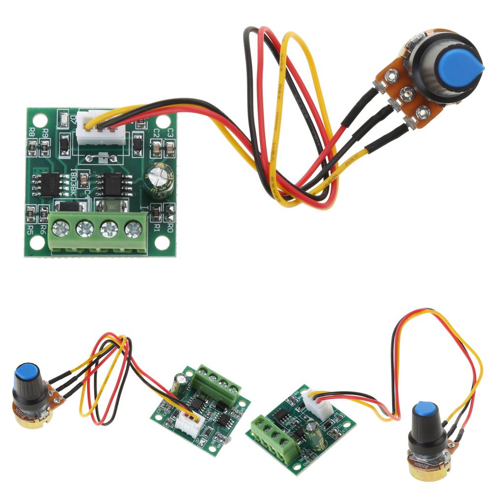 4 шт. Регуляторы скорости двигателя 1,8/3/5/6/12 В 2 А ШИМ-управление Отвертка в комплекте Защита от перегрузки по току Легко установить