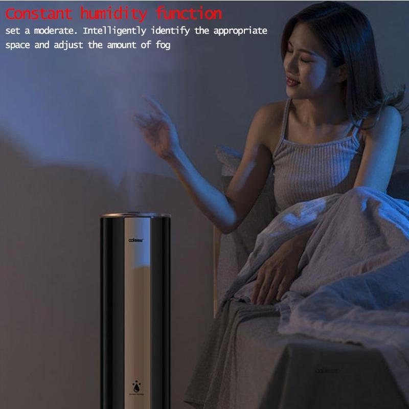 Напольный увлажнитель воздуха 30 Вт, распылитель для помещений, 8 л, умный пульт дистанционного управления, аромадиффузор, очиститель воздуха