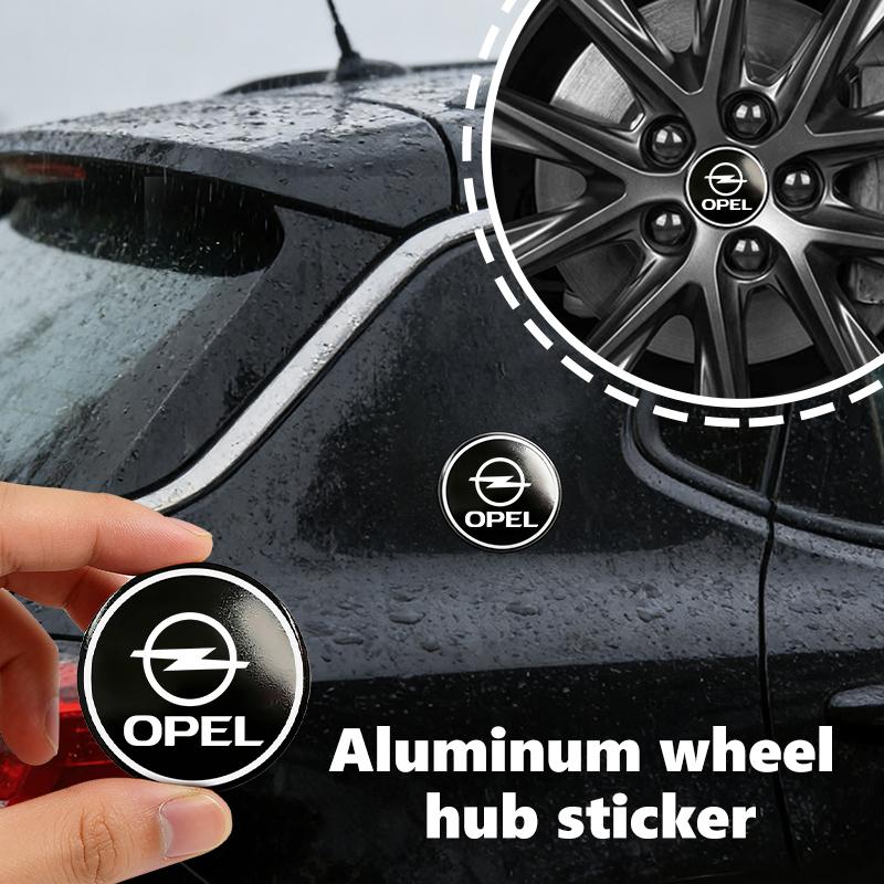 4PC 56MM Aluminum Badge Car Wheel Center Cover Hub Caps Sticker For Opel ADAM ASTRA J K CORSA E INSIGNIA MOKKA VIVA Meriva