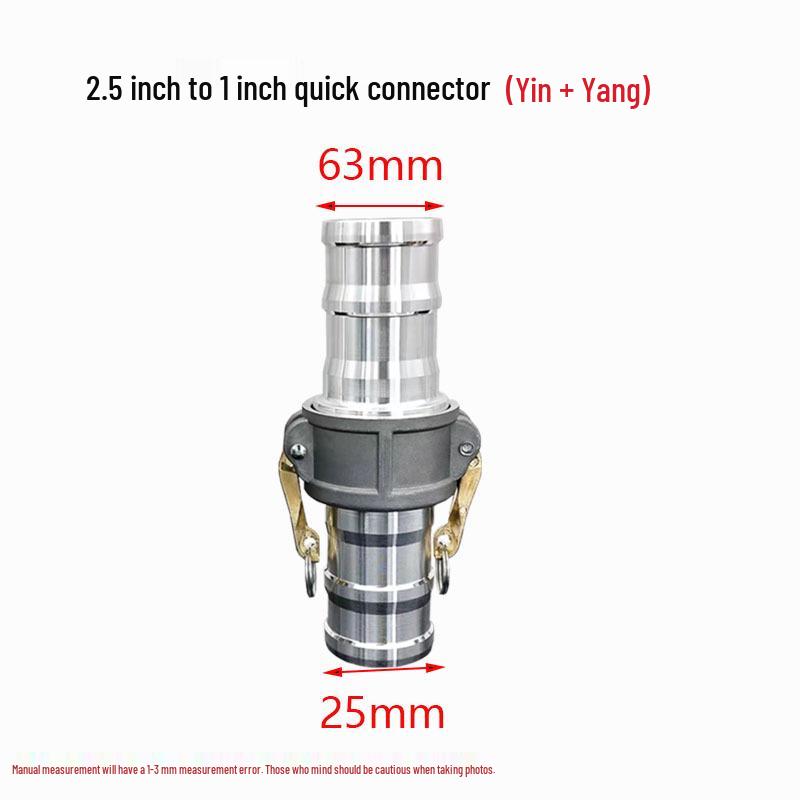 Aluminum Alloy Type C Male & Female Quick Coupler Hose Fittings with Reducing Lever