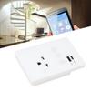 Smart Wall Outlet 2.4G WiFi Touch Light   Voice Remote Control Smart Plug with USB and Type C   Port for  