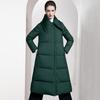 New thickened fashion loose casual high-end A-shaped version cape big pendulum down jacket women's medium and long over the knee