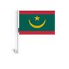 Drapeau - Mauritanie - 14 X 21 Cm - 20 Pièces - Polyester - Mât En Plastique