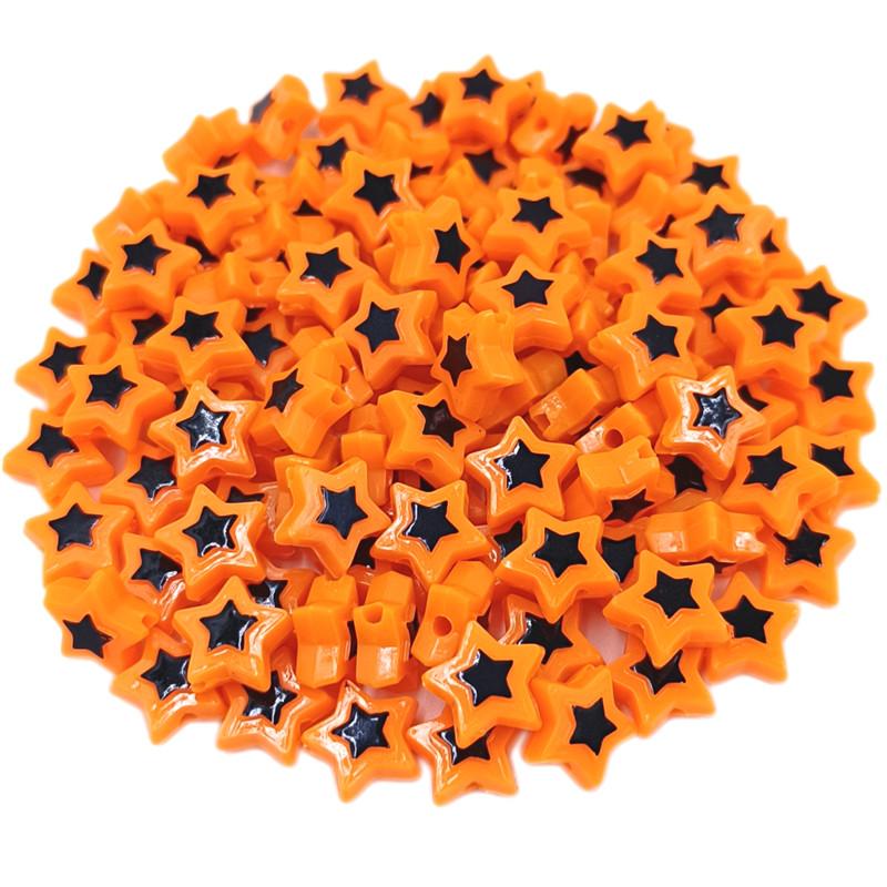 Звезда для изготовления сережек-браслетов с цветными блоками, креативные подвески, акриловые ювелирные изделия «сделай сам», аксессуары, сердце, пентаграмма, бусины, 30 шт., бусины