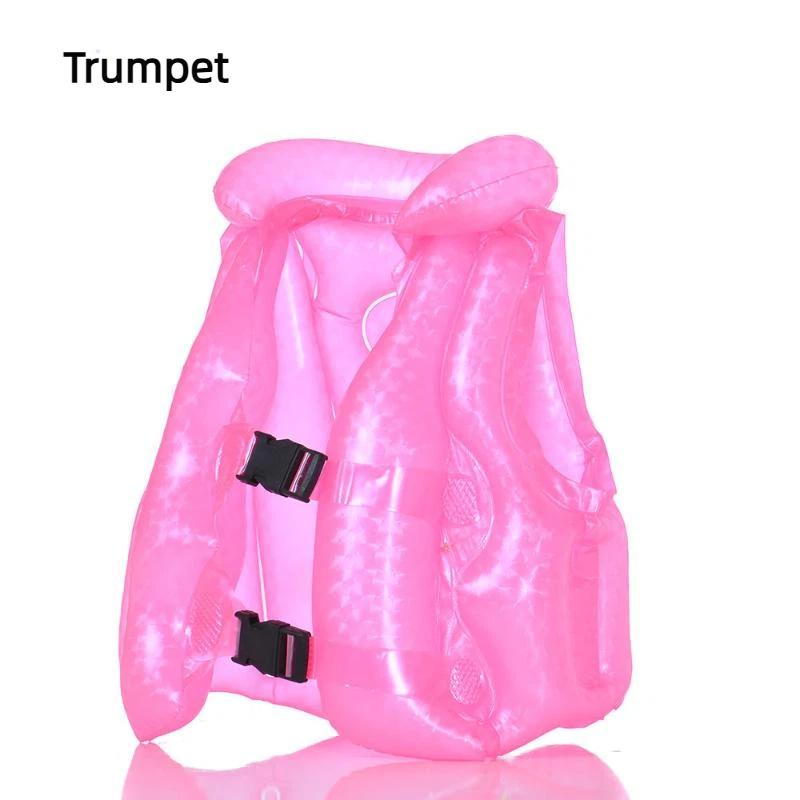 1Pcs Baby Swimming Equipment Children'S Fluorescent Inflatable Vest Life Jacket Thickened Swimming Clothes