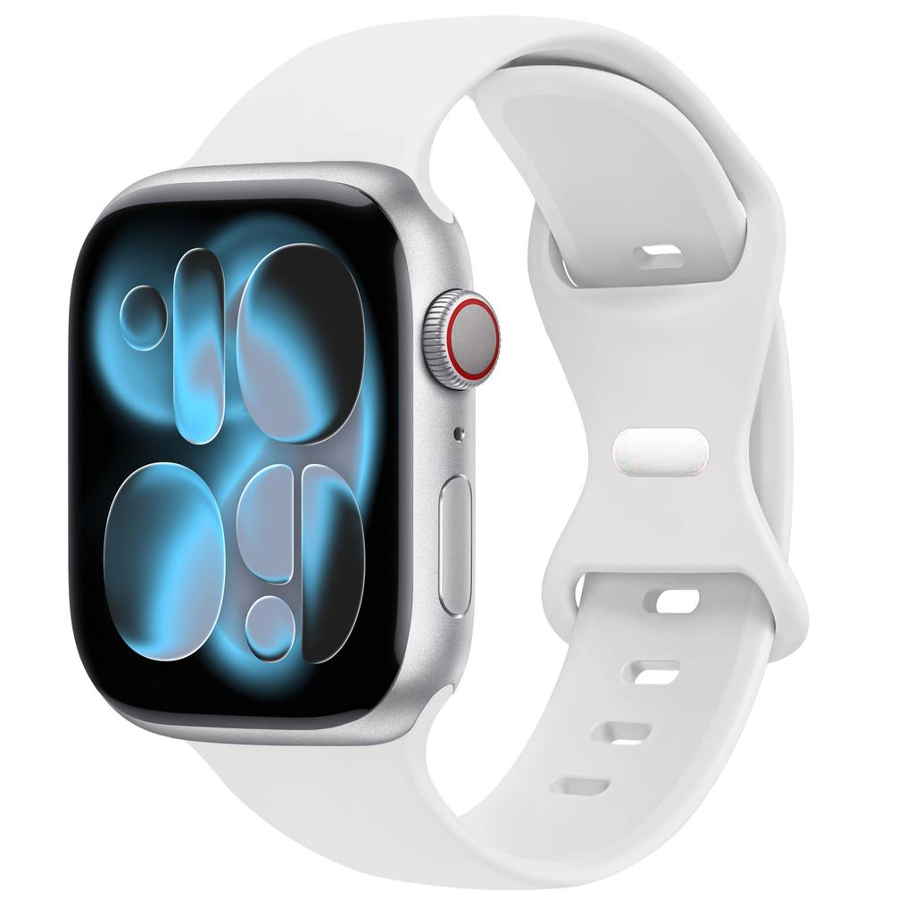 Спортивный силиконовый ремешок для Apple Watch Bands 40мм 44мм 46мм 45мм 41мм 49 42мм Correa Браслет iWatch серия 10 11 9 8 7 ultra 3 SE