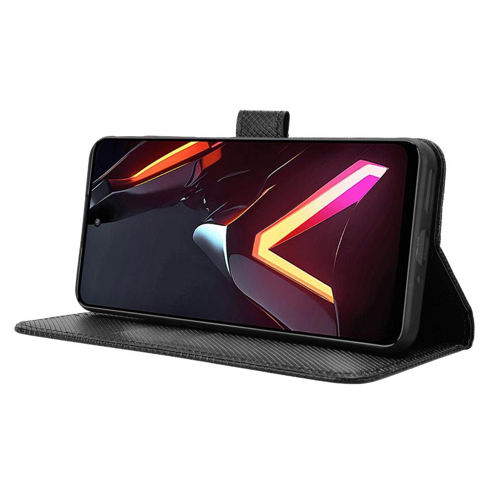 For ZTE Nubia Neo 3 5G Leather Wallet Case with Strap Diamond Texture Phone Cover