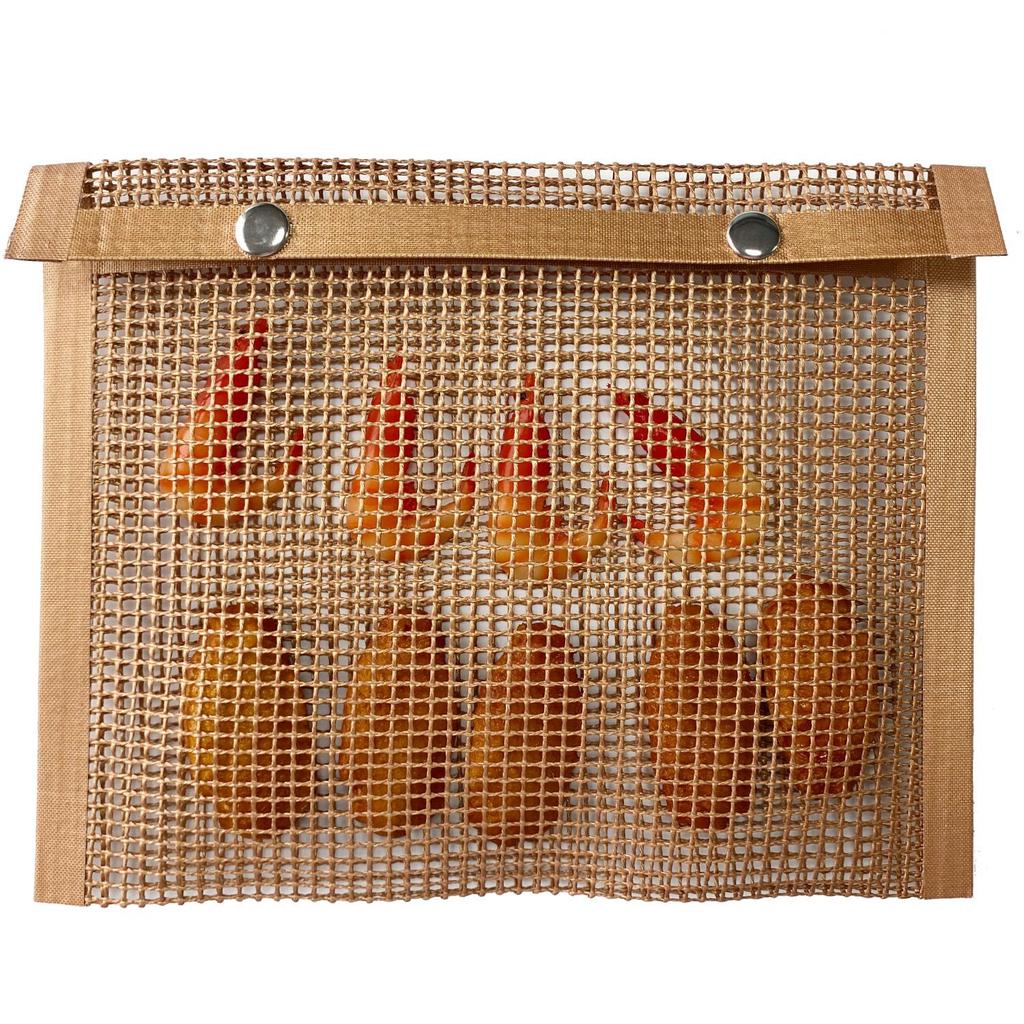 Сетчатый мешок для гриля для барбекю, многоразовая сетка с антипригарным покрытием, мешки для выпечки в печи для барбекю, антипригарные аксессуары для барбекю, кухонный инструмент для пикника, лагеря