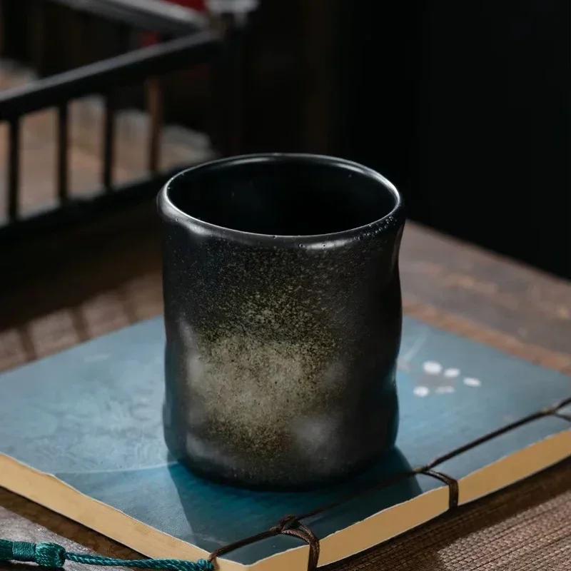 Ceramic Coffee Cup Creative Retro Handmade Cups Rough Pottery Japanese Style Latte Porcelain Mug Household Afternoon Tea Mug