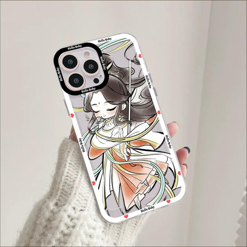 Чехол для телефона «Благословение небожителя» для iPhone 11 12 13 14 Mini Pro Max XR X XS TPU Прозрачный чехол для 8 7 6 Plus SE 2020