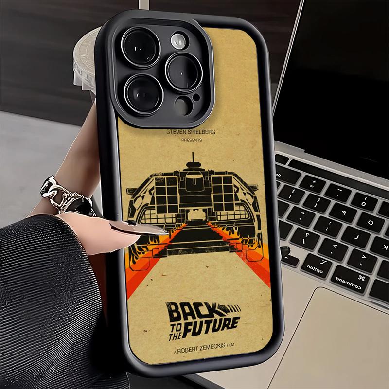 Phone Case for iPhone 17 Air 16E 15 16 Pro Max Back To The Future Cover 14 Plus 13 12 Mini Soft Shell Silicone Fundas