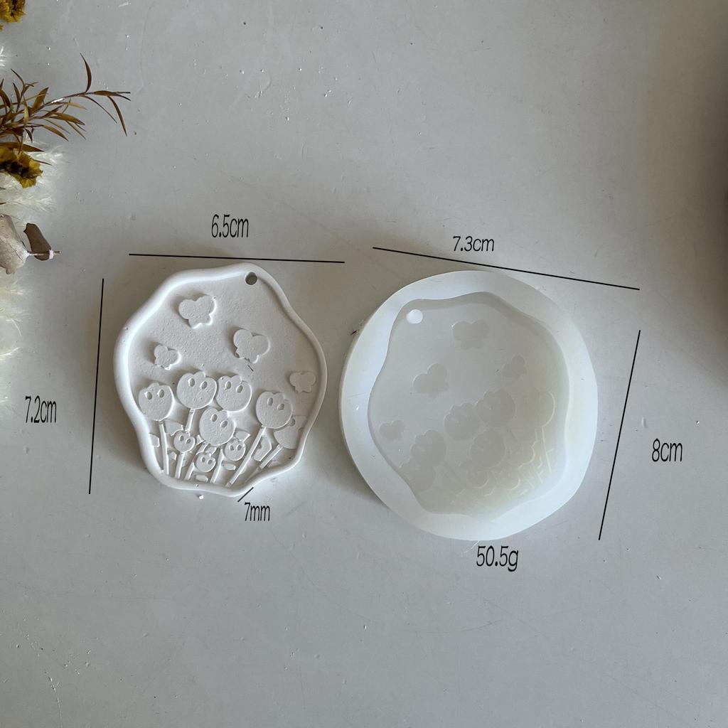 Силиконовая форма Цветок Бабочка DIY Подвеска Цветок Ароматерапия Гипсовый Орнамент Форма для Смолы Форма для Мыла Ручной Работы Форма для Выпечки