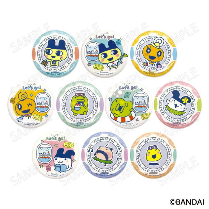 Tamagotchi Travel Can Badge Collection of All 10 Designs Enjoy! (Box 10) -