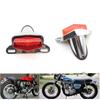 Светодиодный алюминиевый задний фонарь D204 для мотоциклов Harley - Серебристый корпус с красной и черной крышкой