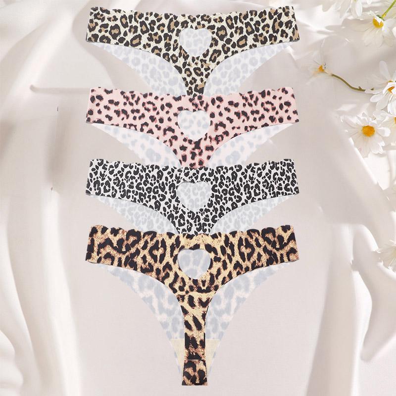 FINETOO 4 шт. ультрамягкое бесшовное нижнее белье женские стринги из ледяного шелка сексуальные эластичные однотонные женские невидимые дышащие трусики