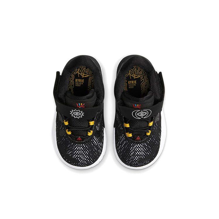 Nike Баскетбольные кроссовки Kyrie 7 Mid Black White для младенцев и малышей CT4980-002