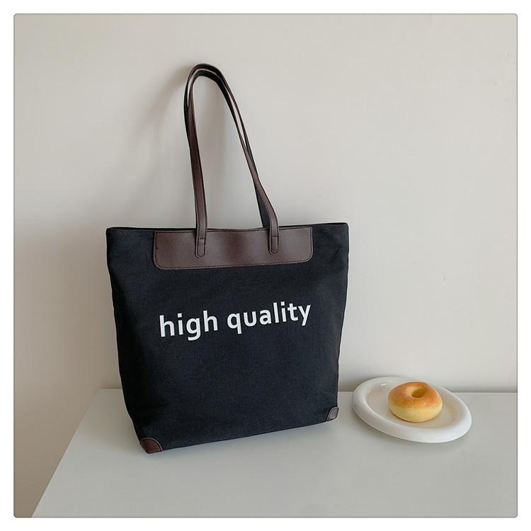 2024 новая большая сумка ins портативная большая вместительная холщовая сумка женская ins корейская ретро сумка дорожная сумка