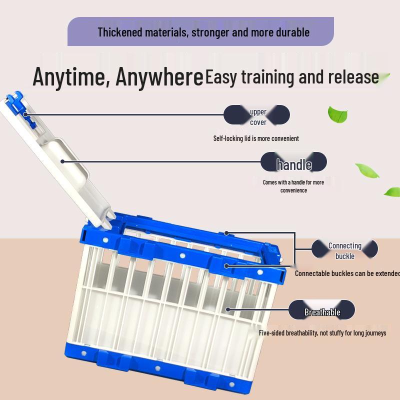 Pigeon Training & Release Cage – Homing Pigeon Transport & Competition Cage, Assembled Plastic Design