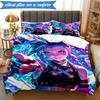 Fantasy Warrior Jing 3pcs K-pop music group Bedding set,Ideal for Bedroom, Dormitory,Including Duvet Cover And 2pcs Pillowcases,Fan gifts