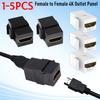 HDMI-совместимый адаптер-вставка «мама-мама» с позолоченными разъемами, поддержка 4K/3D для домашнего кинотеатра, A/V-монтажа в стену