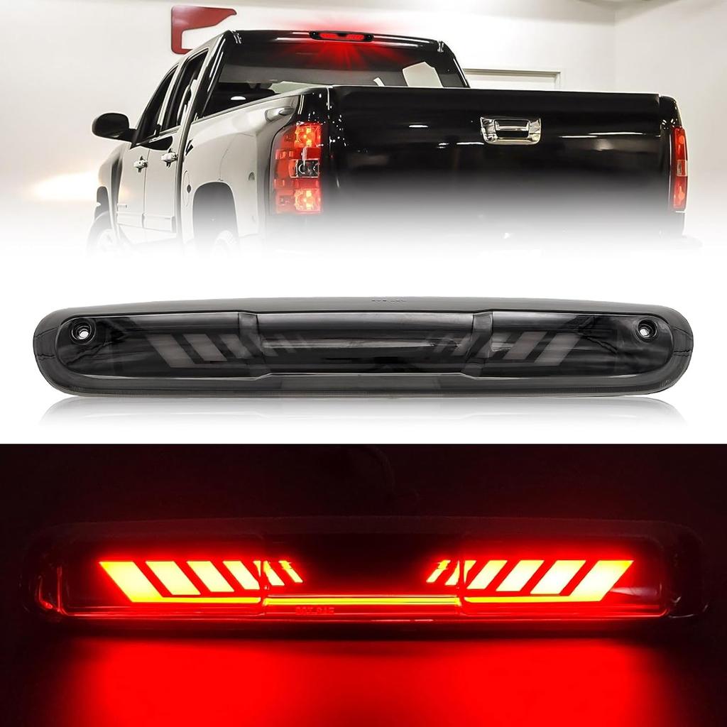 Третий 3-й стоп-сигнал для 2007-2013 Chevy Silverado/GMC Sierra 1500 2500 3500, TIME TUNNEL Последовательный светодиодный стоп-сигнал верхнего расположения для 2014