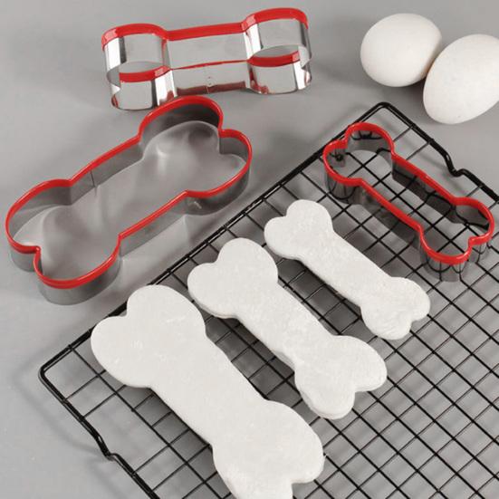 Набор формочек для печенья Yousheng Dog с верхом из ПВХ, формочки для печенья в виде собачьей кости и лапы, симпатичные формочки для печенья в виде животных, форма для лакомства для домашних животных