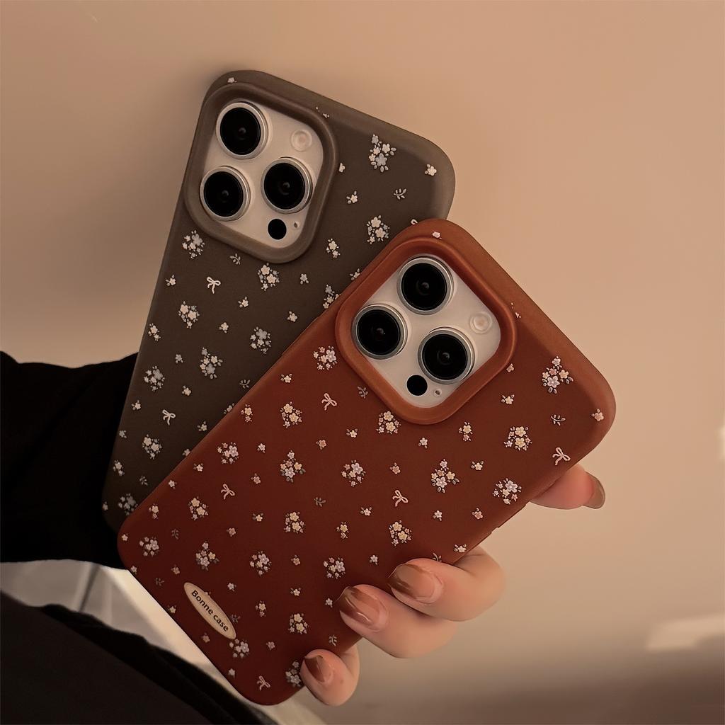 Vintage Floral Print iphone16iPhone Case17Gentle temperament13Applicable14pro max Soft15