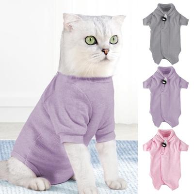Костюм для стерилизации кошек, костюм для отлучения домашних животных, одежда для восстановления после хирургии, комбинезон для котят, дышащий жилет для стерилизации домашних животных