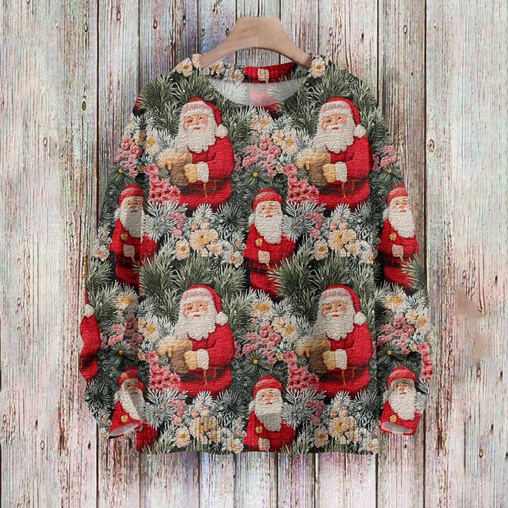 Christmas Sweatshirts For Women Knit Sweater Cute Shirt Fall Crewneck Pullover Tops