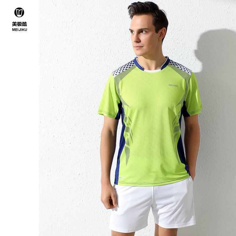 Quick Dry Sports T-Shirt Shorts Set Badminton Tennis Ping Pong Unisex Adult Athletic Wear