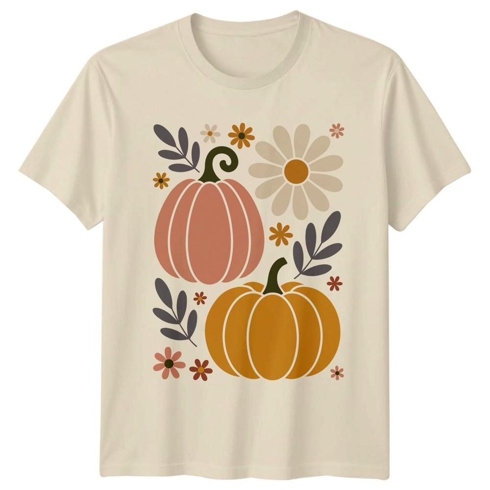 Retro Pumpkins Autumn Fall Season Unisexs T Shirt Unisexs Tee Graphic Unisex Top