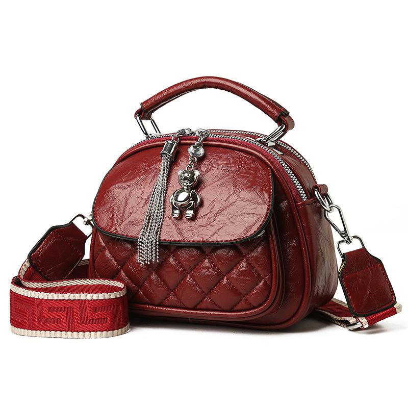 Сумка-цепочка Простая ромбовидная решетка Дизайн Высокая рука Накладная сумка через плечо Сумка через подмышку Все Стильная женская сумка