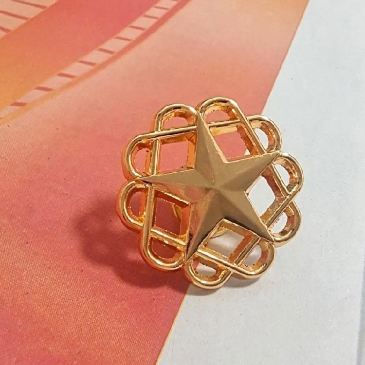 Многоцелевая брошь-булавка в виде полой звезды, ювелирные украшения, эффектные изделия для повседневных нарядов и официальных мероприятий, для ежедневной носки