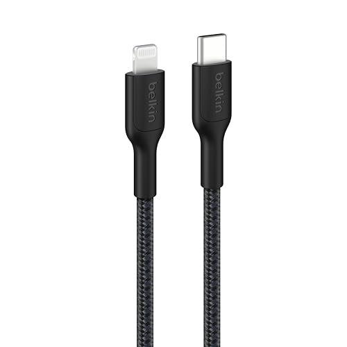 Кабель Belkin BoostCharge USB-C на USB-C, 60 Вт, быстрая зарядка, прочный, экологичный, 1 м, черный CAB023fq1MBK