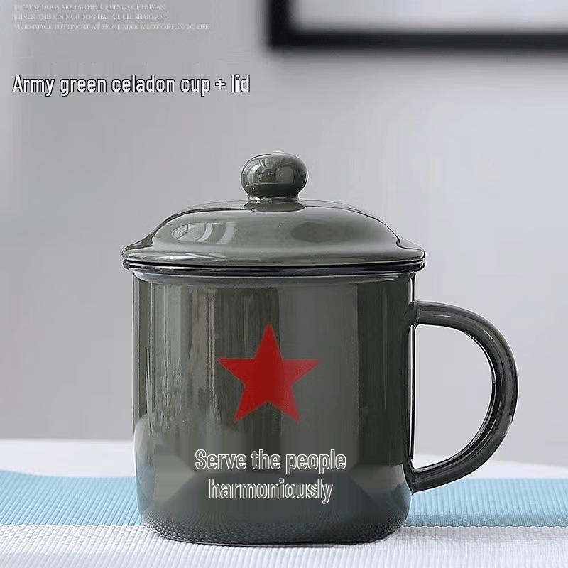 Ретро-эмалированная военная кружка Shangqi
