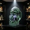Curious dark Cthulhu sculpture, winged old god octopus model study shelf atmosphere decoration collection decoration