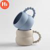 Hi 250ml Creative Ceramic Mug Cute Coffee Cup Breakfast Milk Cup Nordic Home Decor Handmade Art Afternoon Tea Cup Couple Gifts