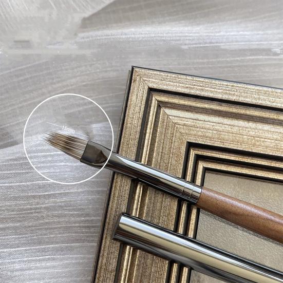 Nail Art Brushes with Wooden Handle Women Design Painting Brushes DIY Manicure Art Pens Nail Extension Gel Builder Brush