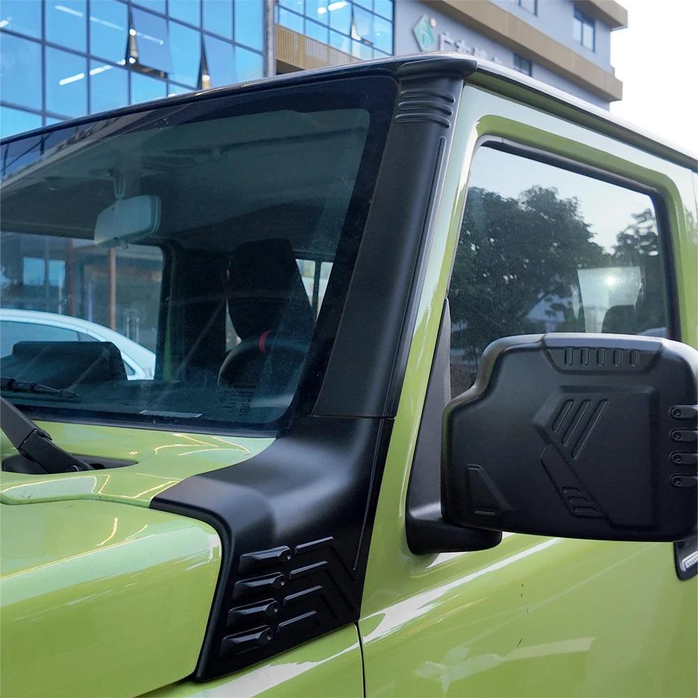 Exterior A Pillar Trim Strip Matte Black For Suzuki Jimny 2018-2024 2025 3 5 Door Universal Left Right Compatible Accessories