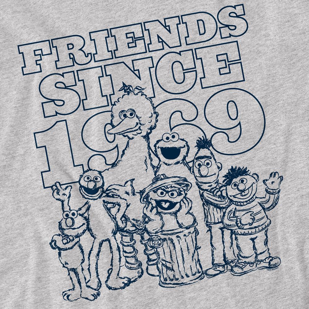 Sesame Street Unisex Adult Friends Since 1969 T-Shirt